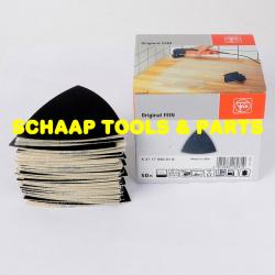 Schuurpapier met klitbevestiging zonder perforatie 80 x 80 x 80 mm korrel 240 | 63717.090.018